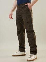 Olive Green Slim Fit Cargo