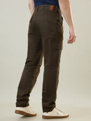 Olive Green Slim Fit Cargo