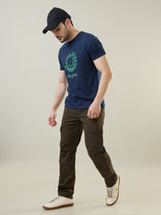 Olive Green Slim Fit Cargo