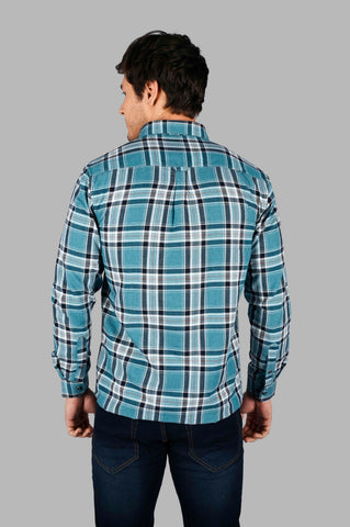 Red Plaid Checked Slim Fit Shirt Tim Paris