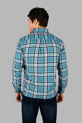 Red Plaid Checked Slim Fit Shirt