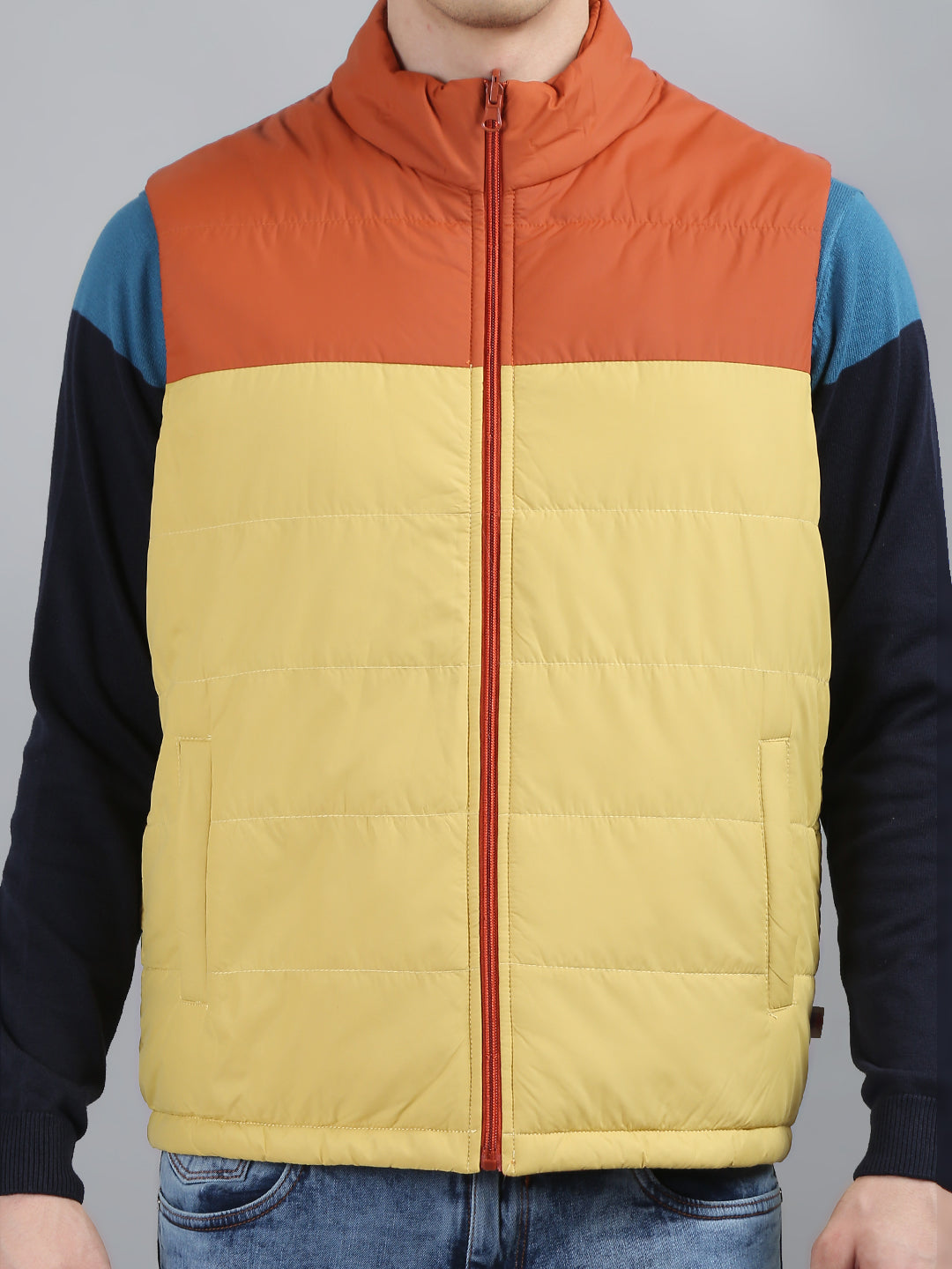 Red Solid Regular Fit Jacket