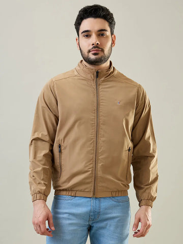 Fawn Solid Windcheater Jacket Tim Paris
