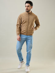 Fawn Solid Windcheater Jacket