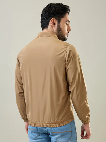 Fawn Solid Windcheater Jacket Tim Paris
