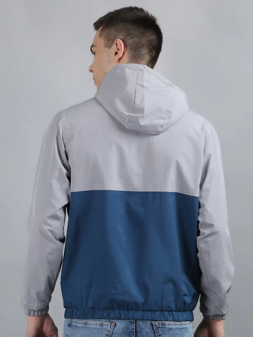 Blue Solid Regular Fit Jacket Tim Paris