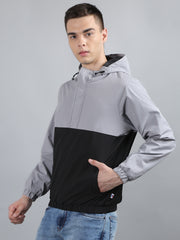 Black Solid Regular Fit Jacket