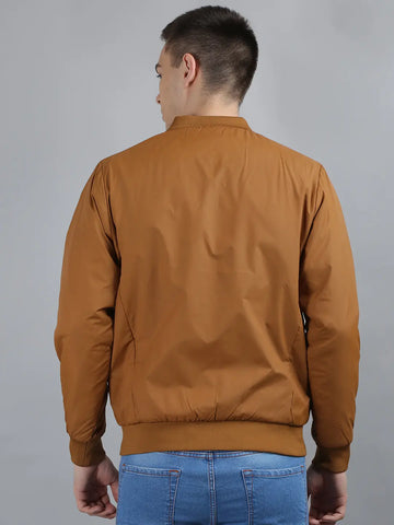 Mustard Solid Bomber Jacket TIM PARIS