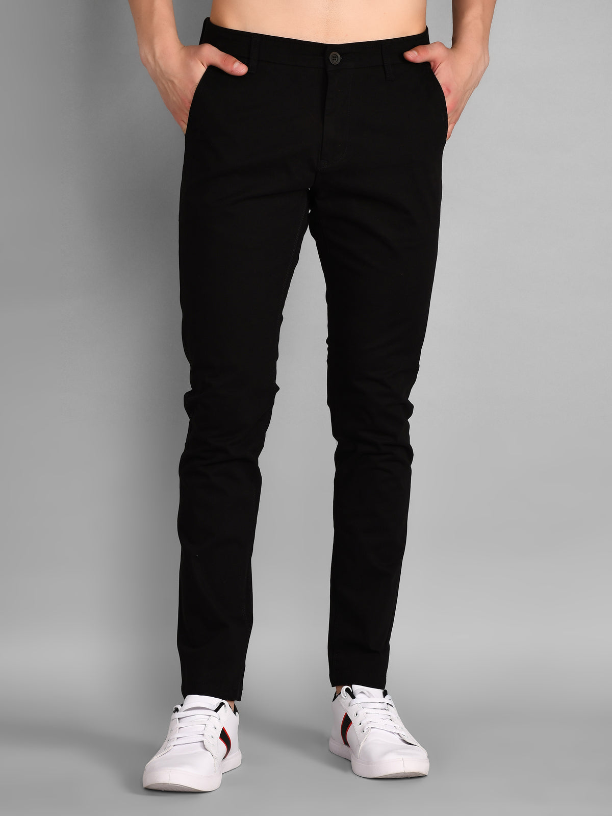 Black Slim Fit Chinos