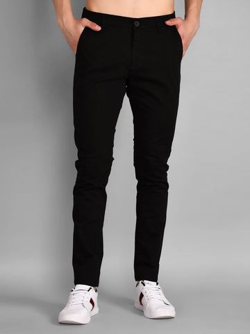 Black Slim Fit Chinos Tim Paris