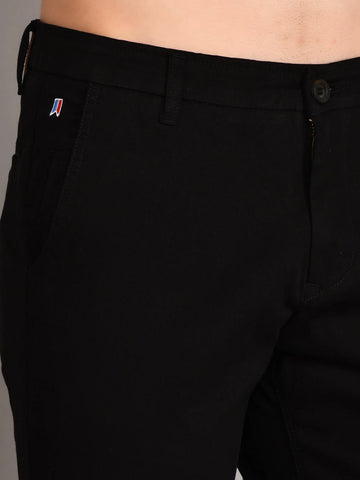 Black Slim Fit Chinos Tim Paris