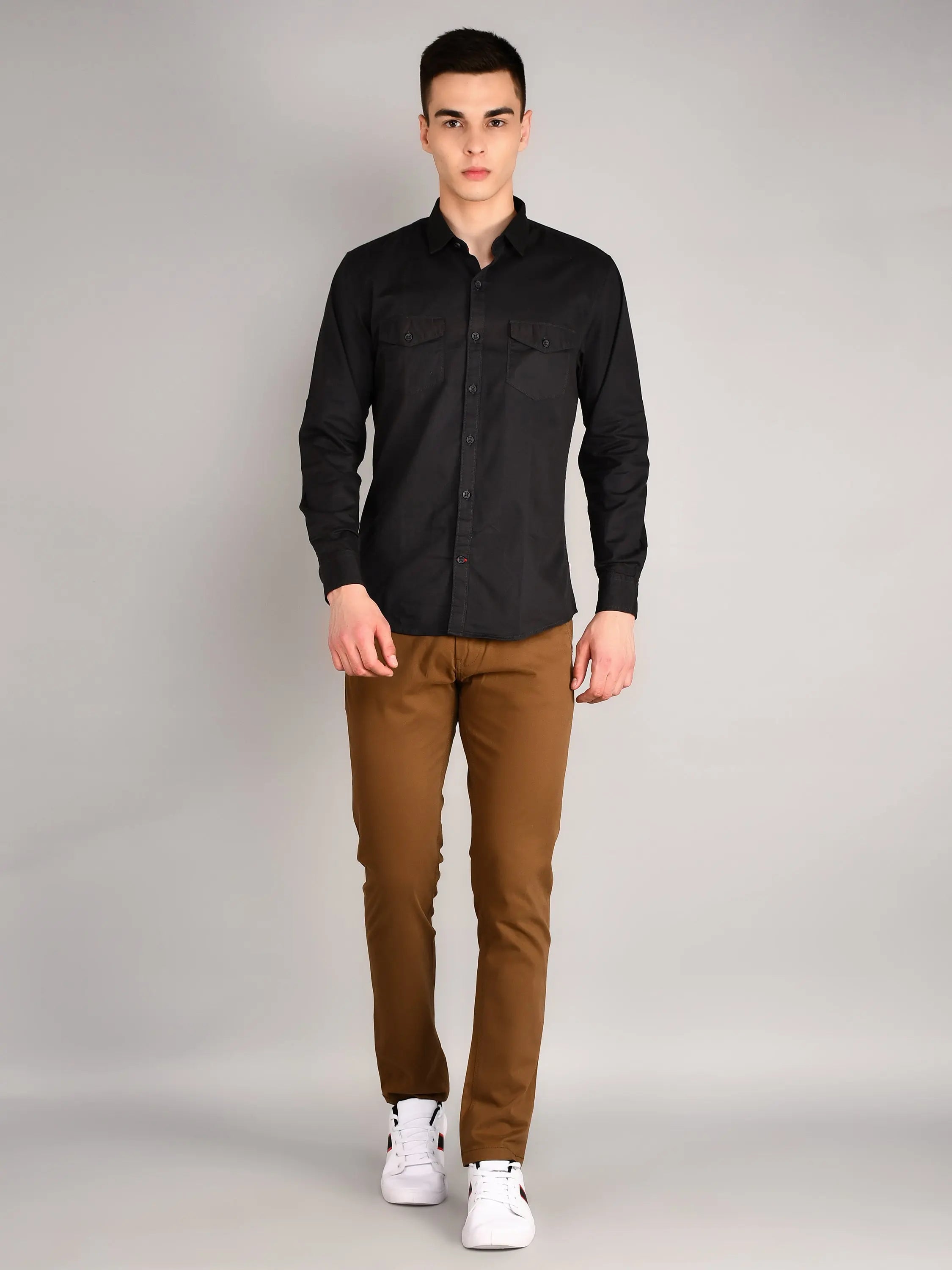 Coffee Louis Slim Tapered Chinos TIM PARIS
