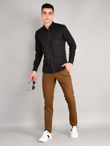 Coffee Louis Slim Tapered Chinos TIM PARIS