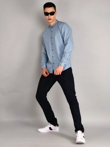 Navy Louis Slim Tapered Fit Chinos TIM PARIS