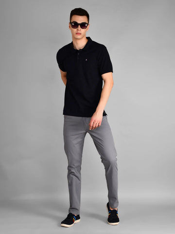Blue Slim Fit Chinos Tim Paris