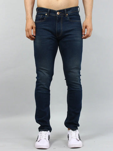 Dark Indigo Ferdinand Slim Tapered Fit Jeans Tim Paris