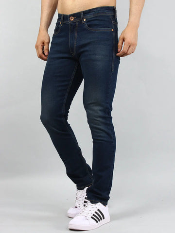 Dark Indigo Ferdinand Slim Tapered Fit Jeans Tim Paris