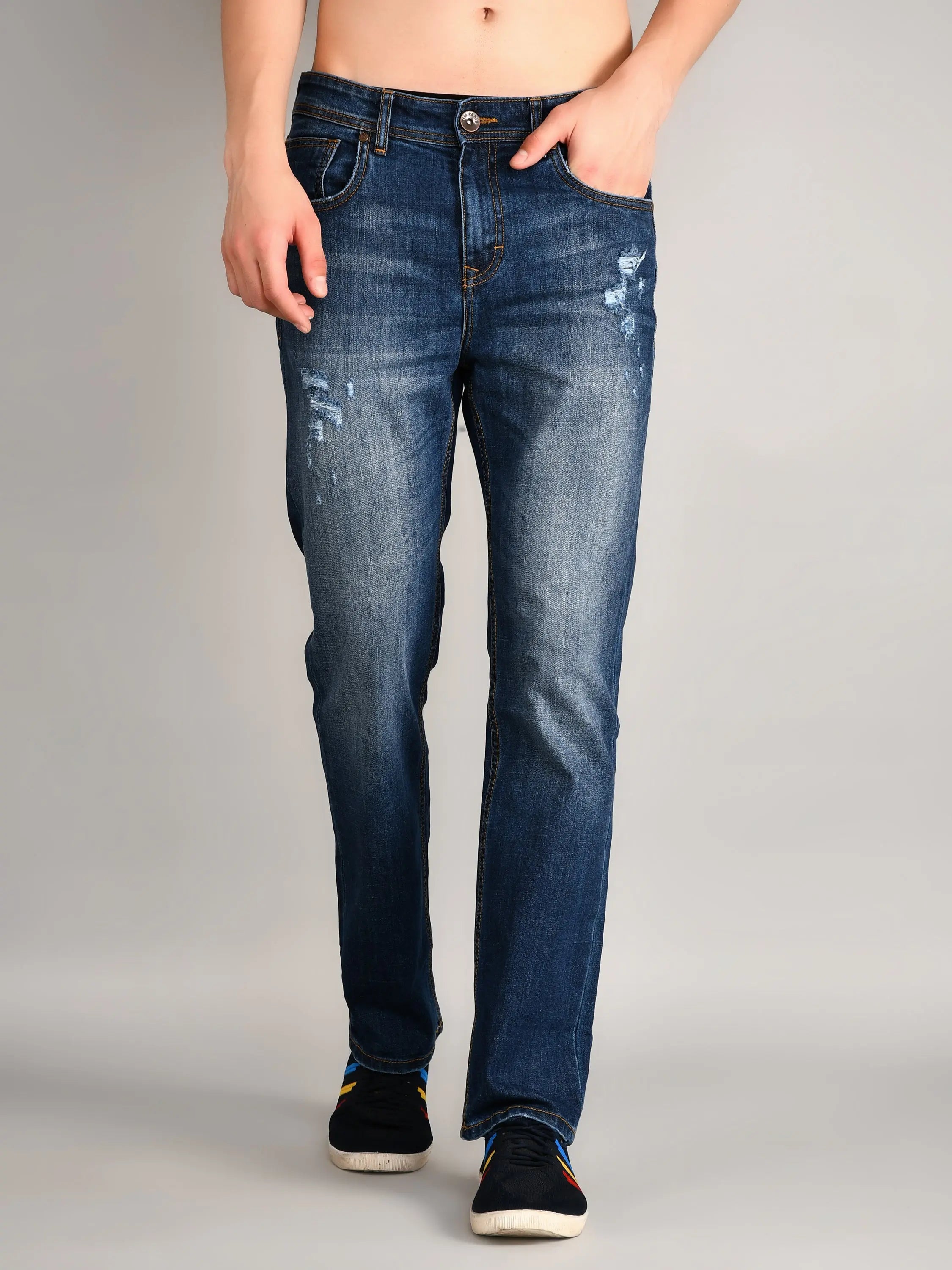 Dark Indigo Logan Straight Fit Jeans Tim Paris