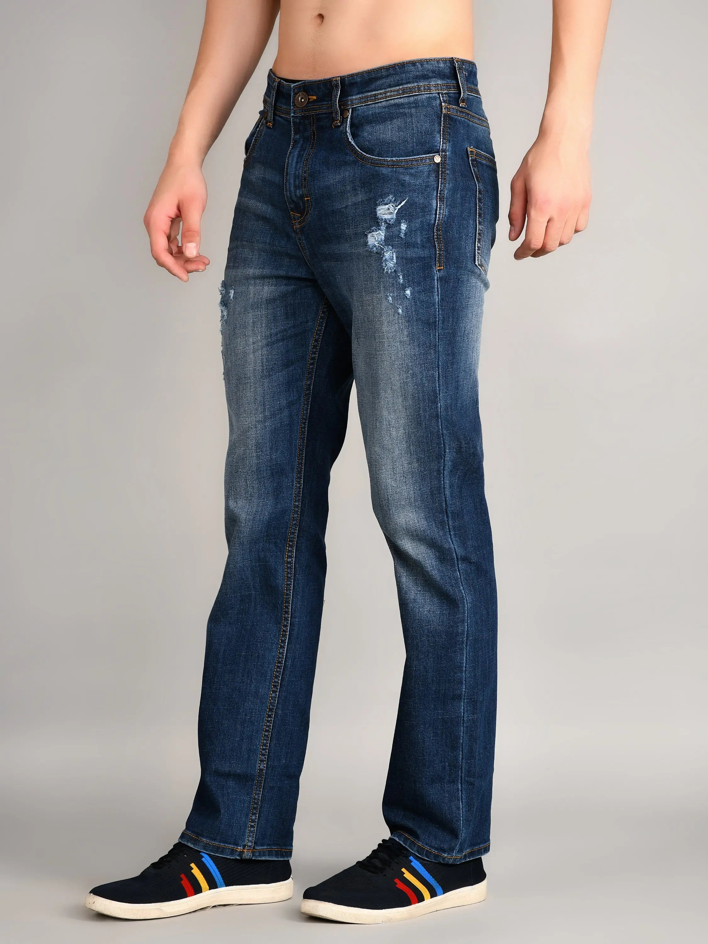 Dark Indigo Logan Straight Fit Jeans Tim Paris