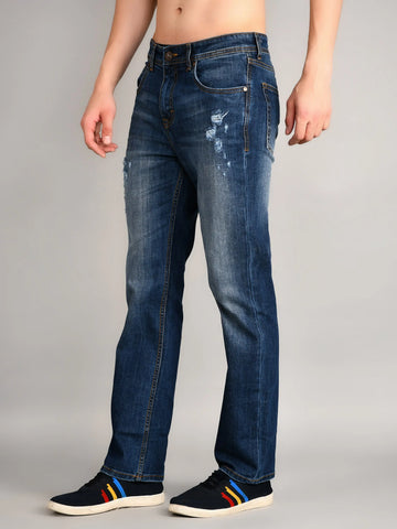 Dark Indigo Logan Straight Fit Jeans Tim Paris
