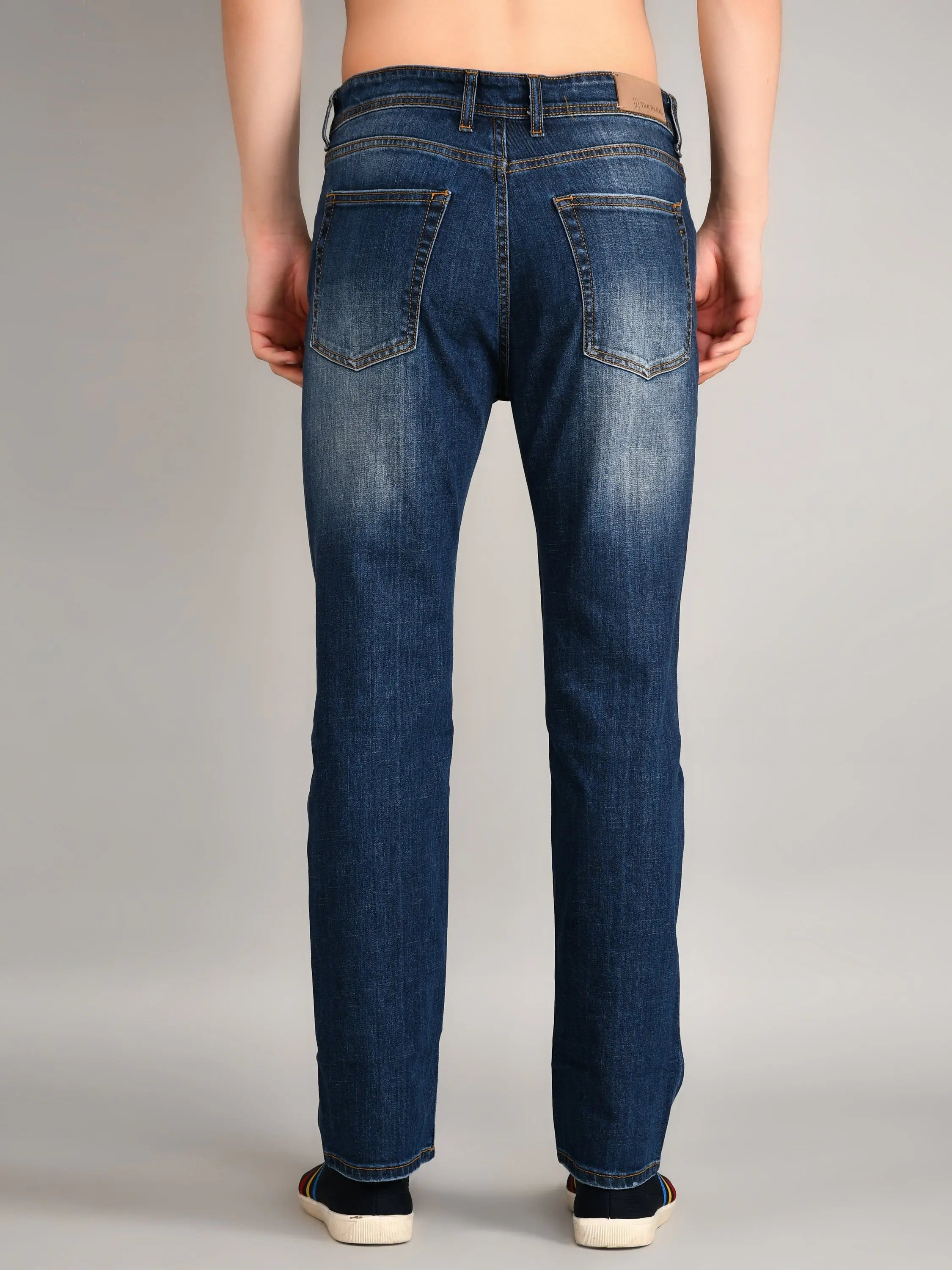 Dark Indigo Logan Straight Fit Jeans Tim Paris