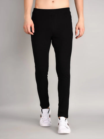Black Printed Regular Fit Jogger TIM PARIS