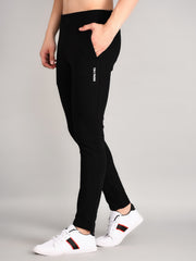 Black Printed Regular Fit Jogger