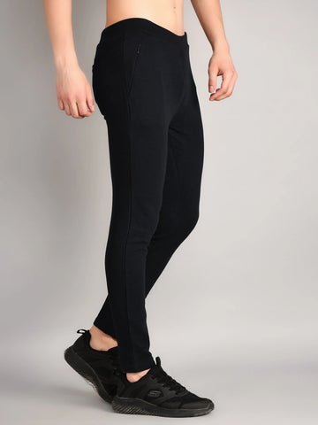Navy Printed Regular Fit Jogger TIM PARIS