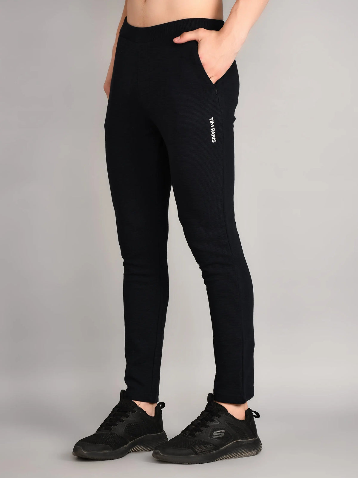 Navy Printed Regular Fit Jogger TIM PARIS