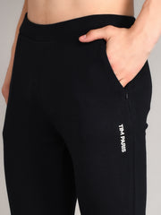Navy Printed Regular Fit Jogger