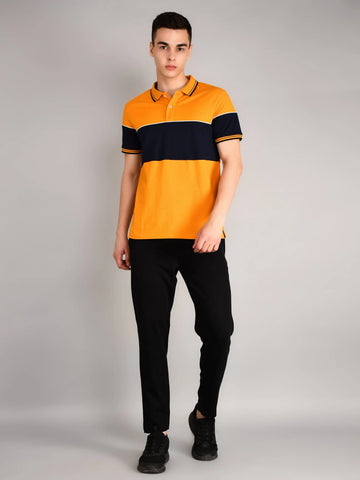 Black Solid Slim Straight Fit Lounge Pent TIM PARIS