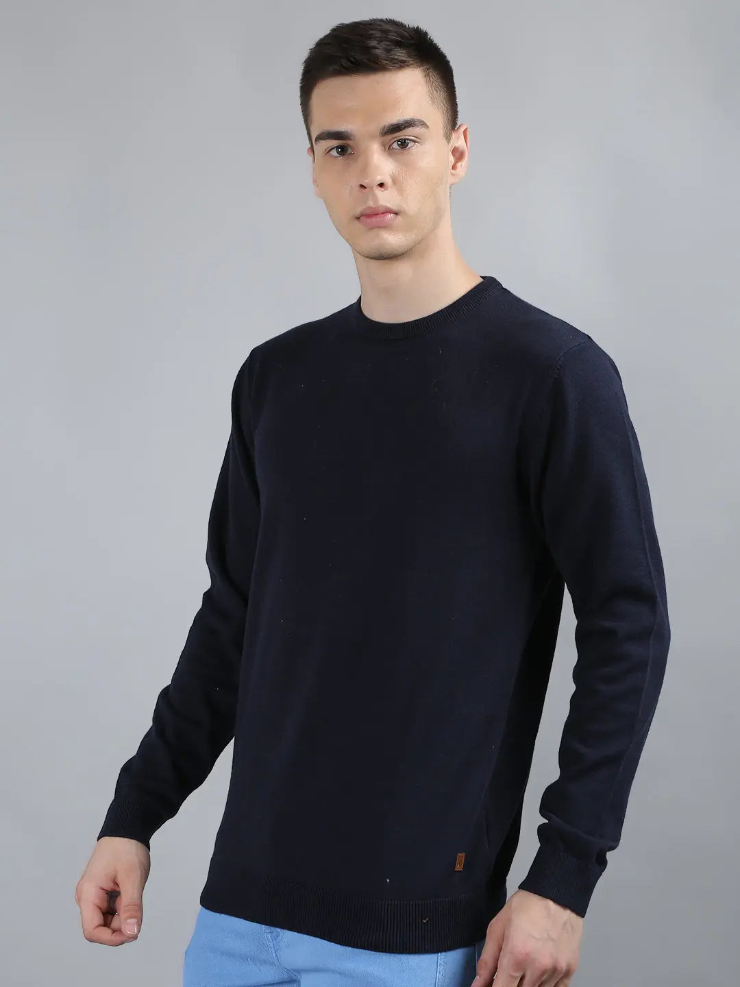 Tim Paris Navy Round Neck Pullover Tim Paris