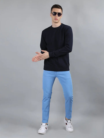 Tim Paris Navy Round Neck Pullover Tim Paris