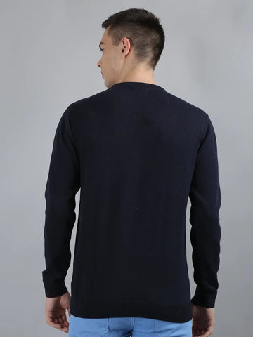Tim Paris Navy Round Neck Pullover Tim Paris