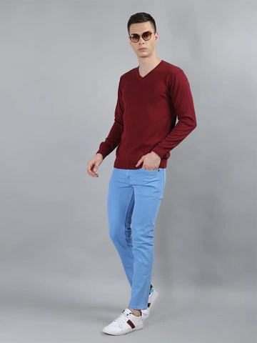 Tim Paris Wine Mock Neck Pullover Tim Paris