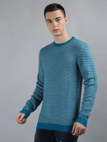 Tim Paris Green Round Neck Pullover Tim Paris