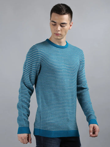 Tim Paris Green Round Neck Pullover Tim Paris