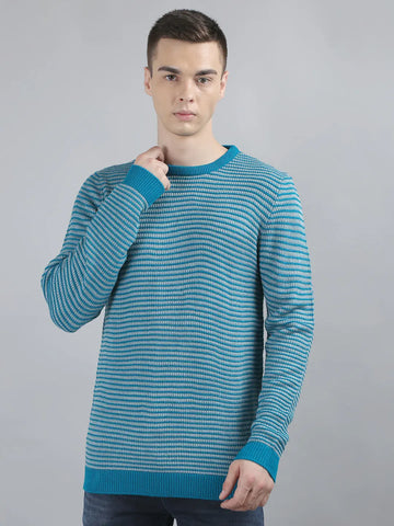 Tim Paris Green Round Neck Pullover Tim Paris
