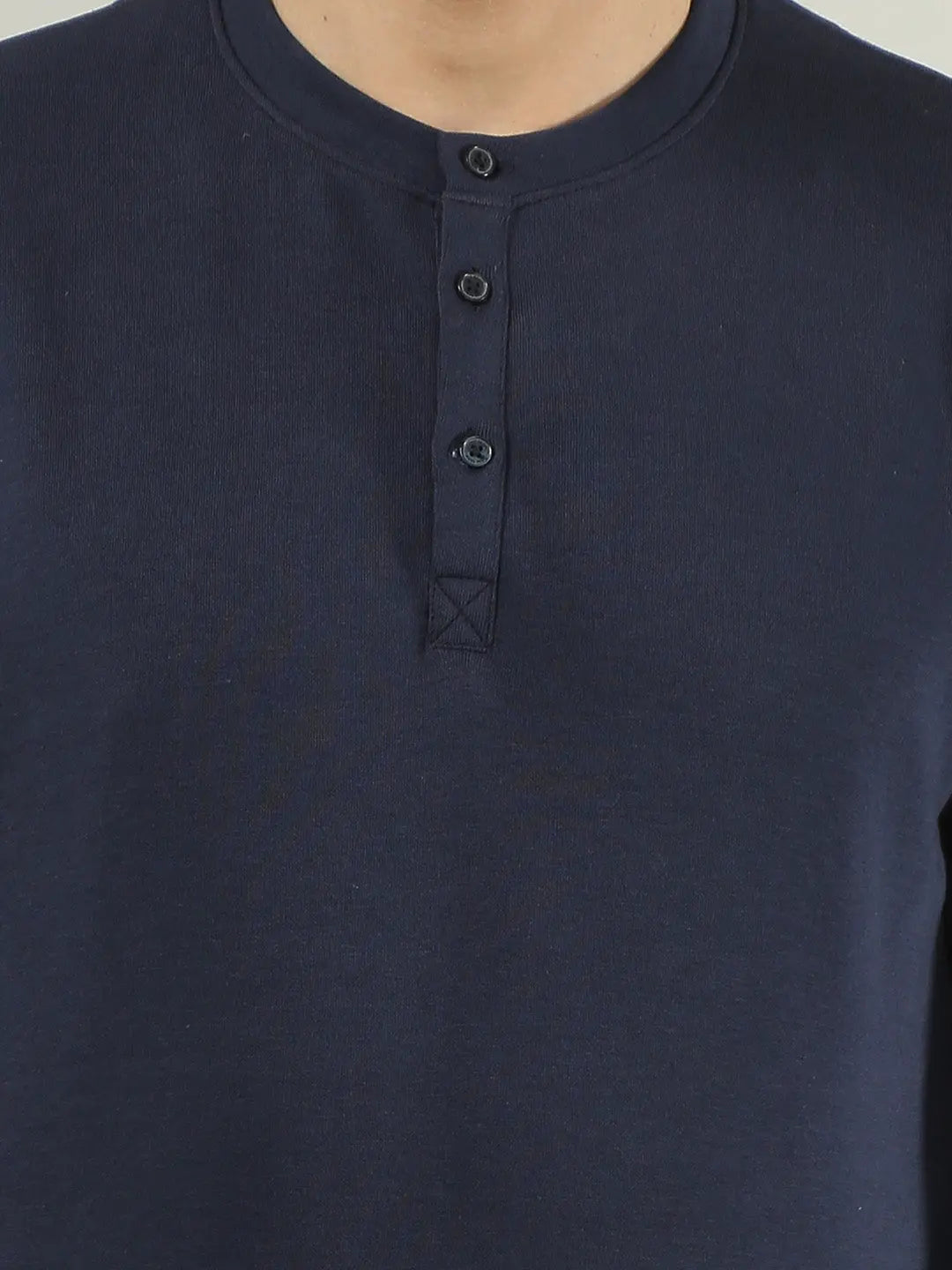 Blue Solid Regular Fit T-Shirt TIM PARIS