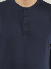 Blue Solid Regular Fit T-Shirt TIM PARIS