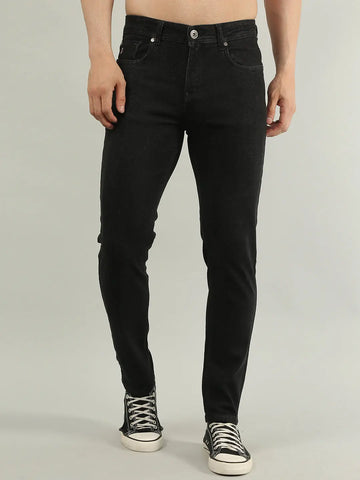 Black Ferdinand Slim Tapered Fit Jeans Tim Paris