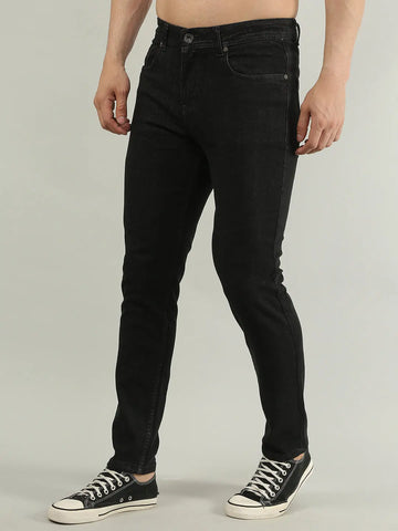 Black Ferdinand Slim Tapered Fit Jeans Tim Paris