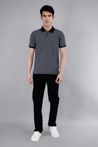 Black Solid Regular Fit Chinos Tim Paris
