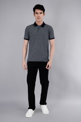 Black Solid Regular Fit Chinos