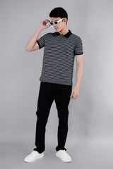 Black Solid Regular Fit Chinos