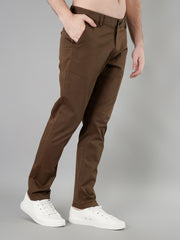 Black Solid Regular Fit Chinos