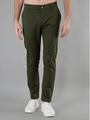 Black Solid Regular Fit Chinos