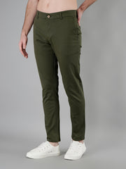 Black Solid Regular Fit Chinos