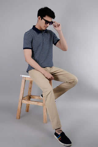 Light Camel Solid Regular Fit Chinos Tim Paris