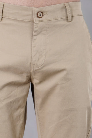 Light Camel Solid Regular Fit Chinos Tim Paris